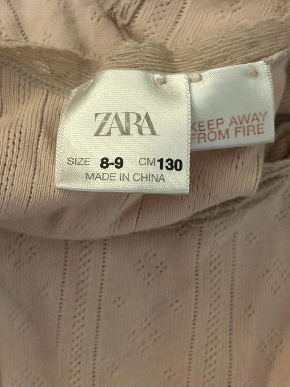 Zara Beige Lace-Trim Camisole